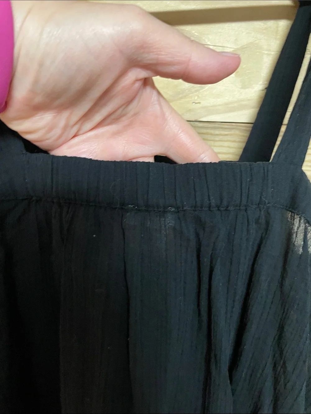 J. Crew size small black sleeveless tied straps lightweight 100% cotton blouse